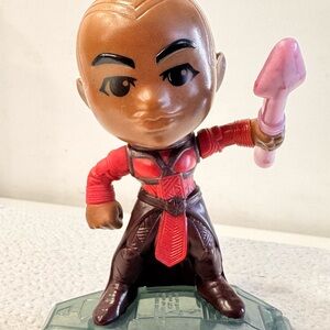 Kids Action Figure Toy - Brown & Red Warrior with Pink Accessory